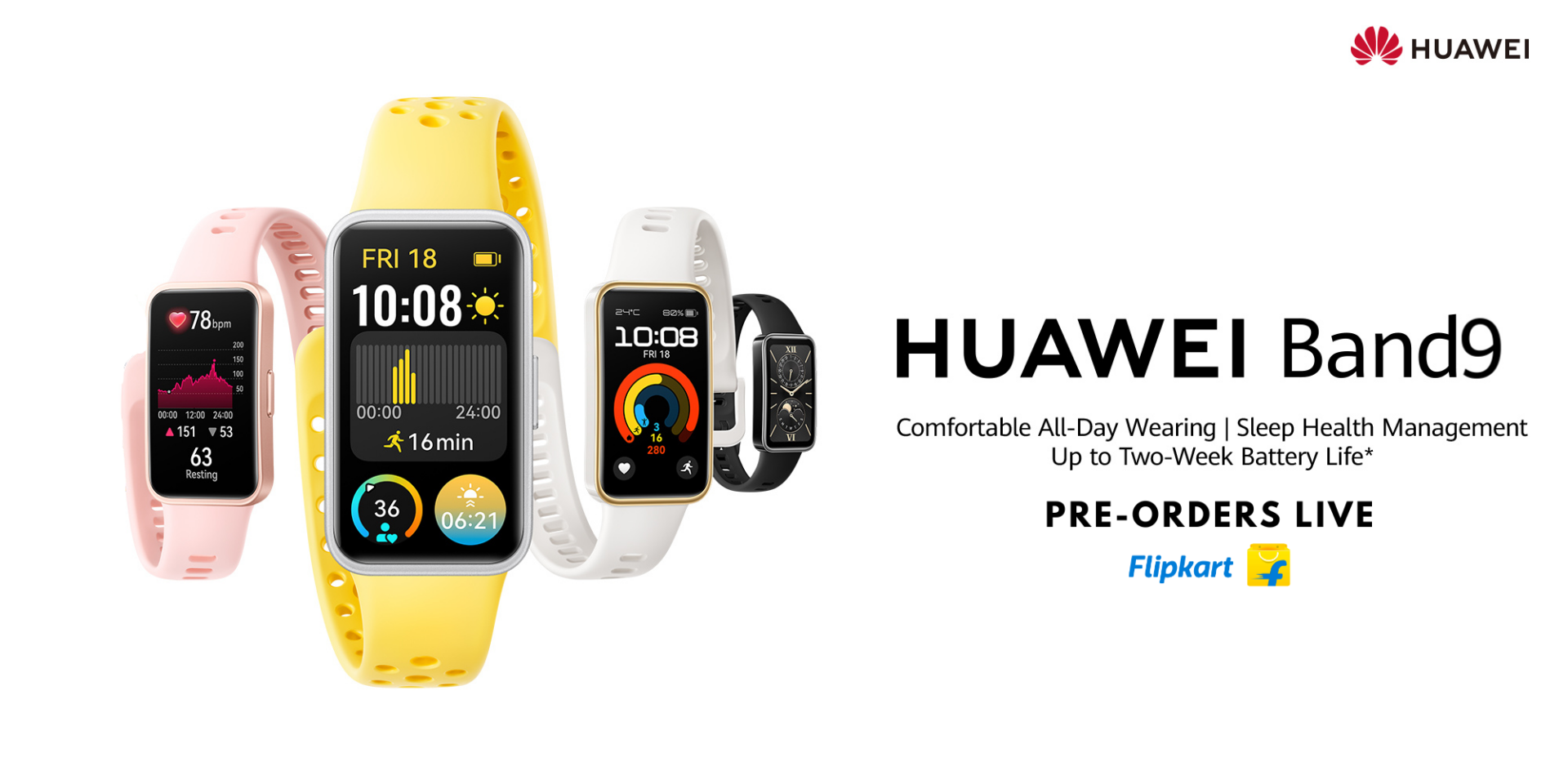 Huawei Band 9 launched in India for Rs 3,999, Pre-orders live on ...