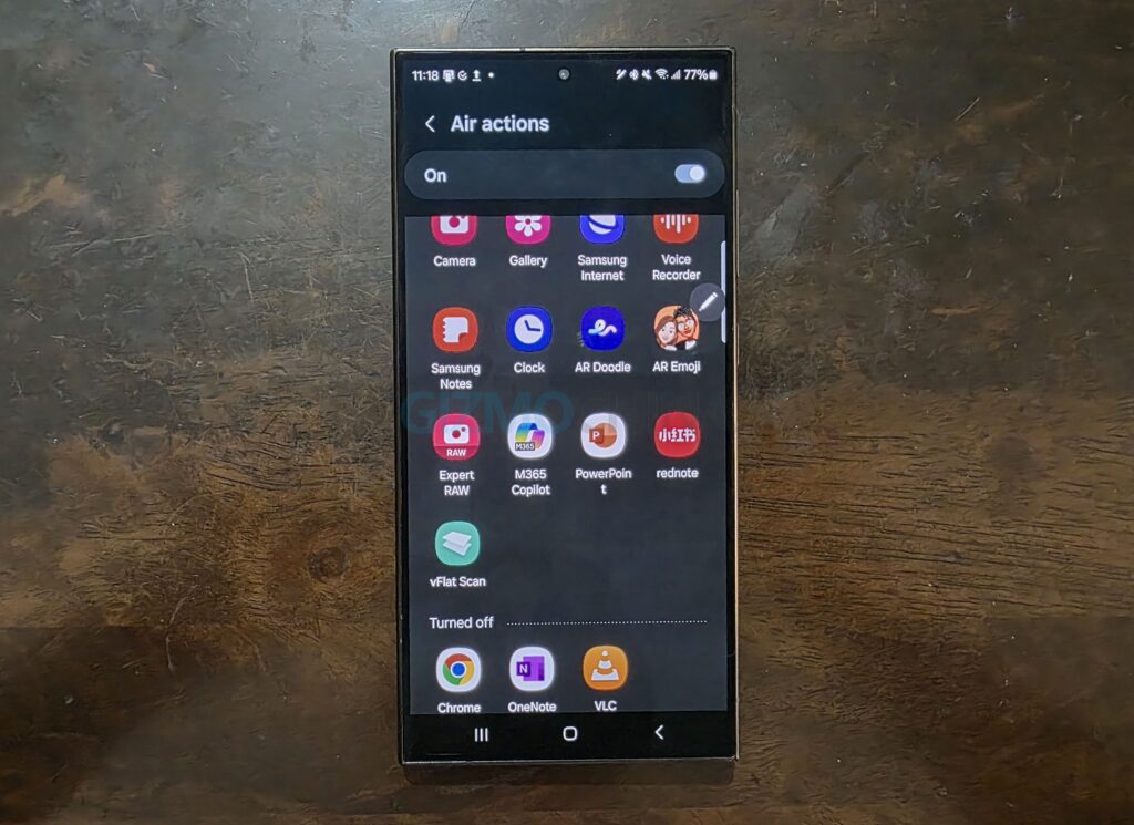 Samsung Galaxy S24 Ultra - Air Actions-