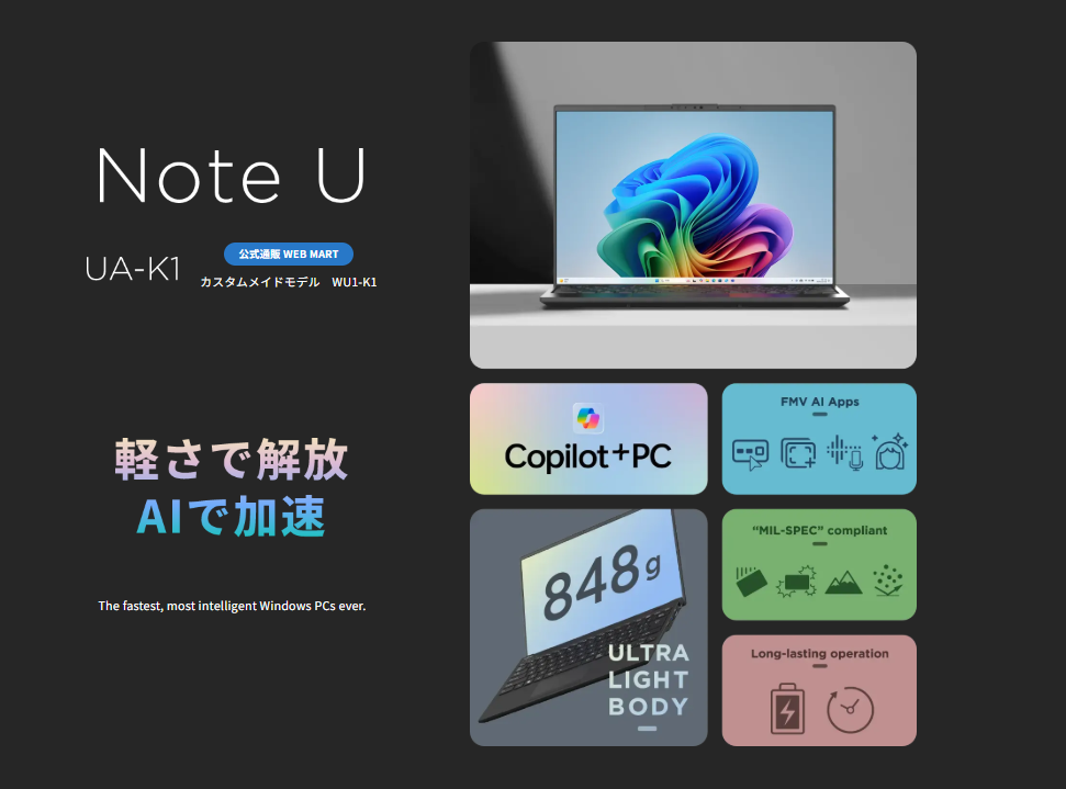 Fujitsu FMV Note U AI laptop launched: Intel Lunar Lake Core Ultra