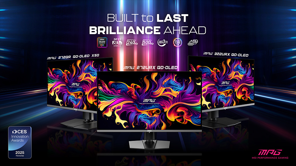From 4K QD-OLED to 600Hz: MSI's CES 2025 Gaming Monitor From 4K QD-OLED to 600Hz: MSI's CES 2025 Gaming Monitor