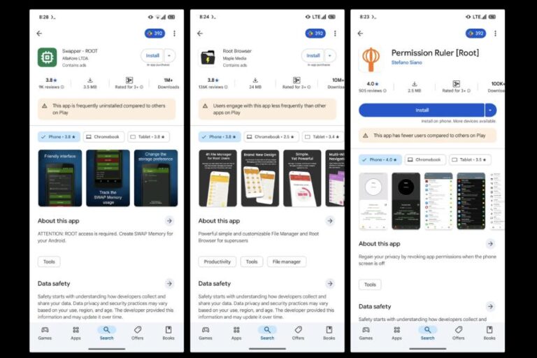 Google Play Store adds new quality warnings to help users choose apps
