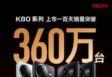 Redmi K80 series surpasses 3.6 million units in sales within 100 days Redmi K80 series surpasses 3.6 million units
