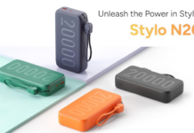 Ambrane Stylo N20 & N10 launched: Portable Power Banks with Bright New Colors & Up to 20,000mAh capacity Ambrane Stylo N20 Power Bank