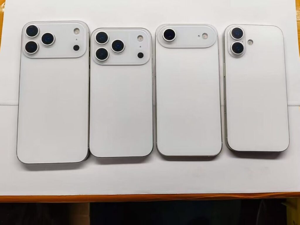 Perbandingan ketebalan iPhone 17 Air dengan model lainnya