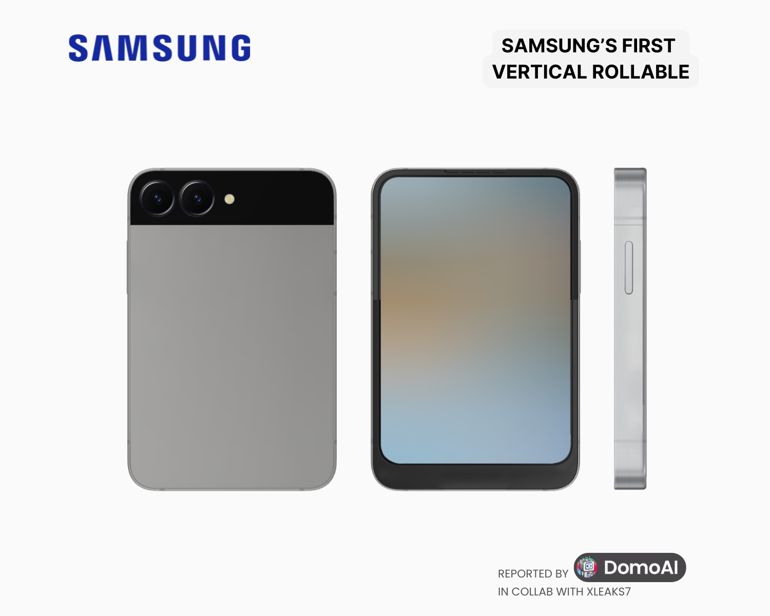 Samsung kembangkan konsep ponsel layar gulung