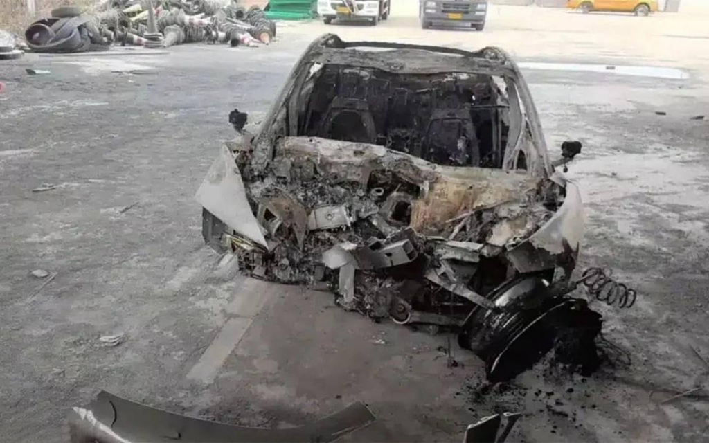 Xiaomi SU7 crashed in China