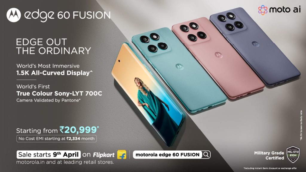 Motorola Debuts Edge 60 Fusion The First Smartphone with Dimensity