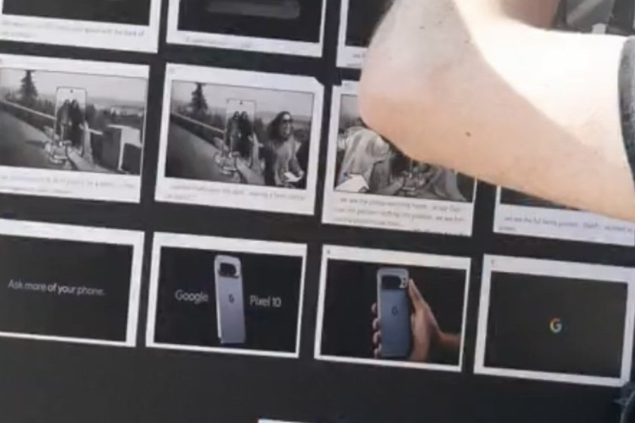 Google Pixel 10 ad shoot leak