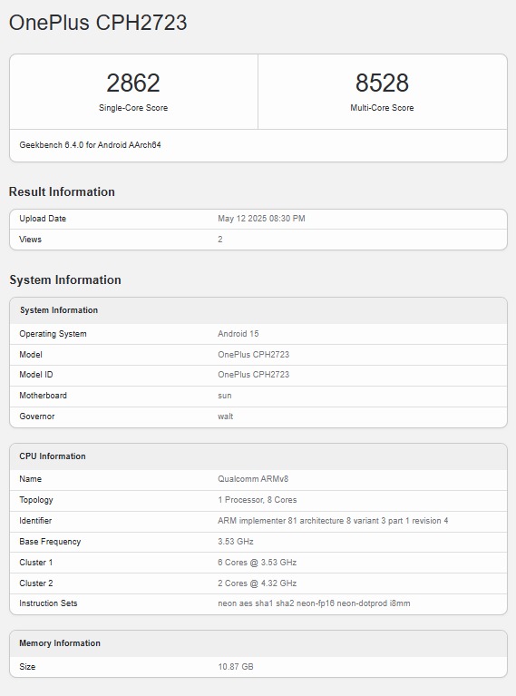 OnePlus-13s-Geekbench