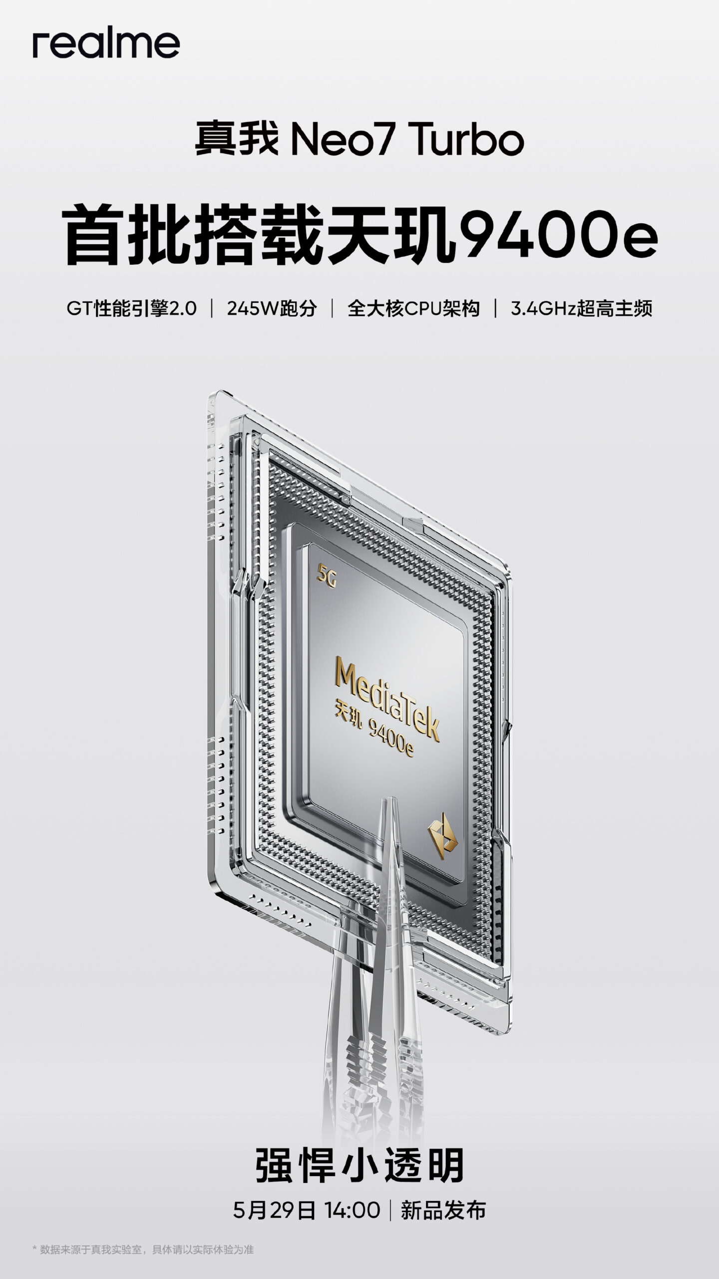 Realme Neo 7 टर्बो डिमेंसिटी 9400E