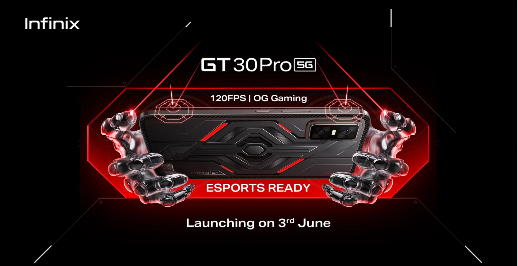 Inflixe Infinix GT 30 Pro Launching in India on June 3 with Dimensity 8350 SoC ...