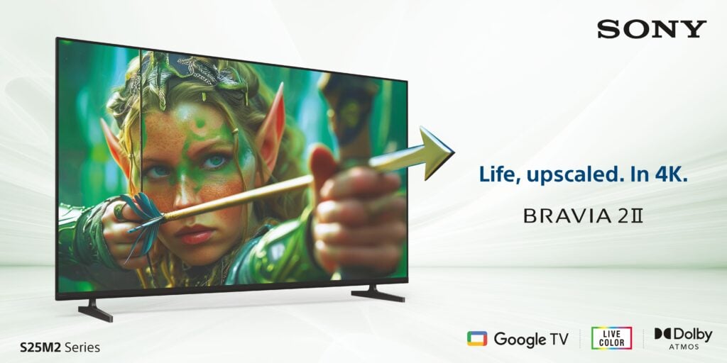 Sony Bravia 2 II 4K Smart TV Series Debuts in India with Dolby Atmos, Google TV