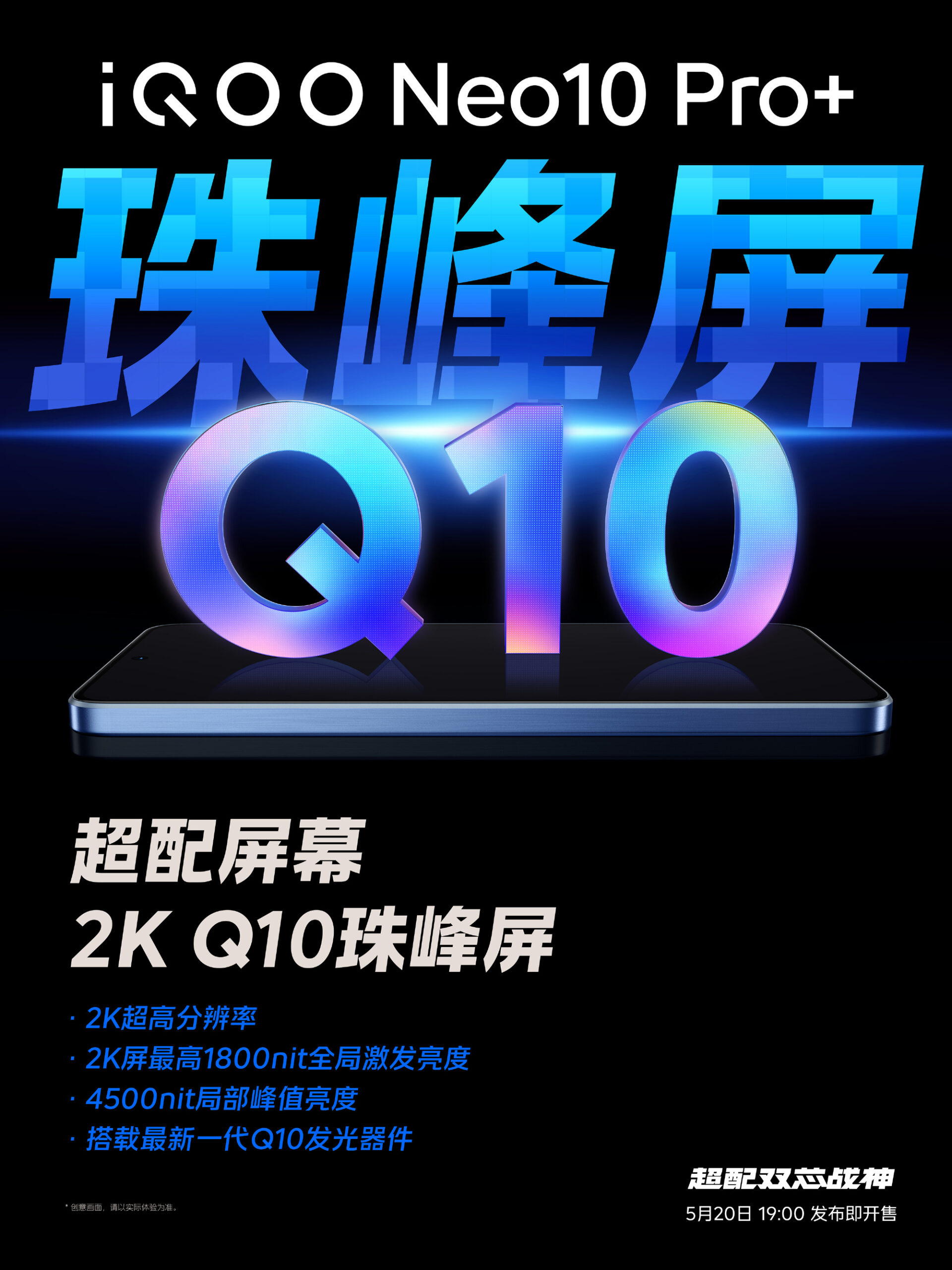 iQOO Neo 10 Pro+ display specs