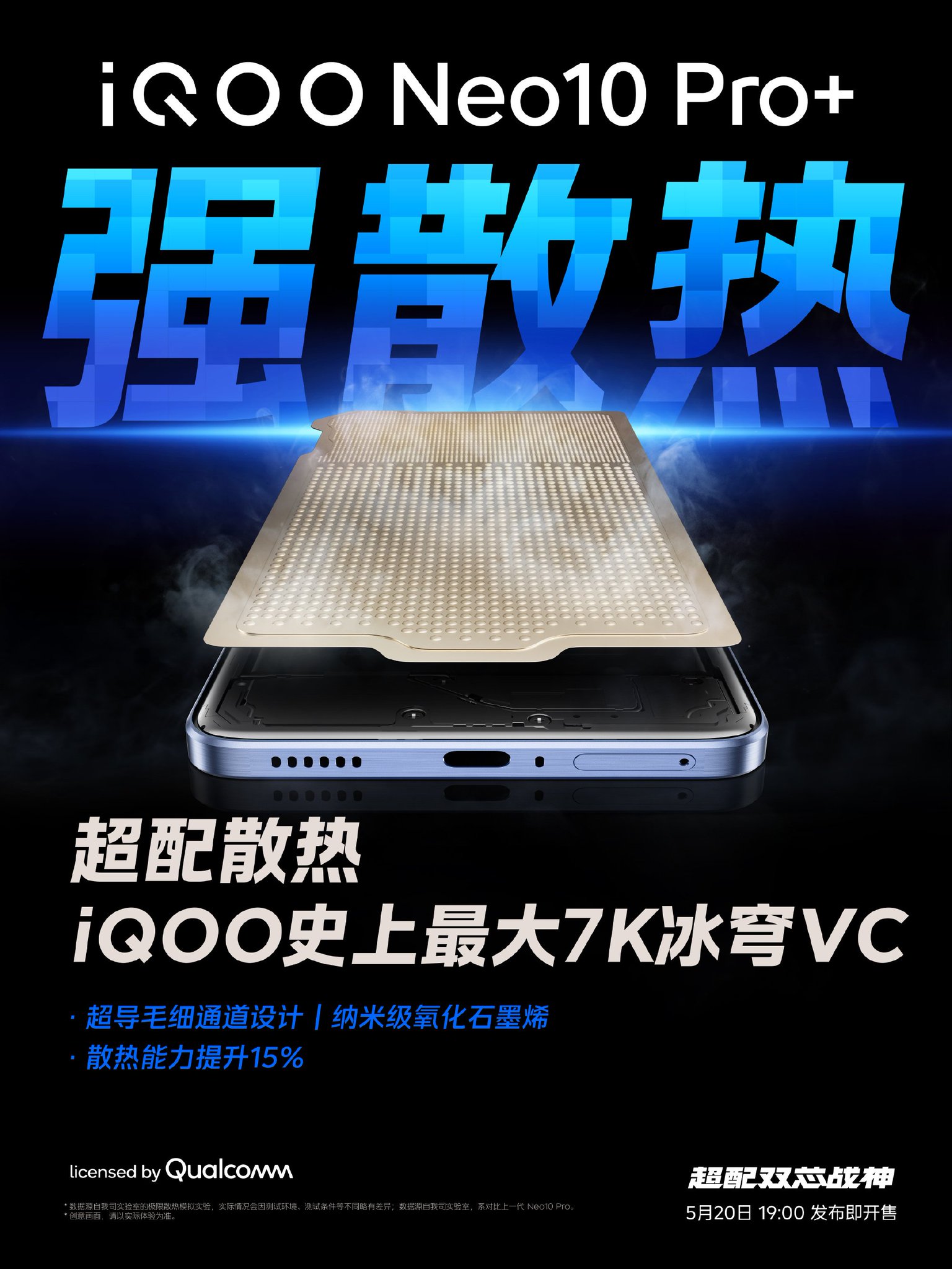 iQOO Neo 10 Pro+ heat dissipation