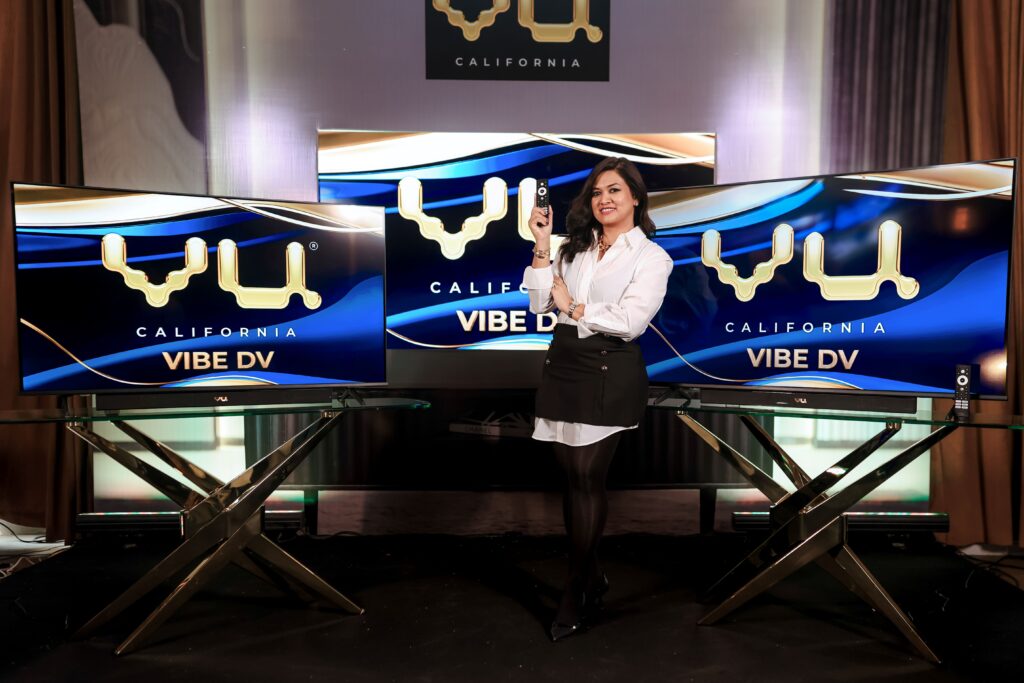 Vu Vibe DV 2025 along with Devita Saraf the Founder, Chairperson, and CEO of The Vu Group.
