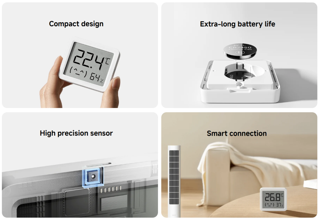 Xiaomi Smart Temperature and Humidity Monitor 3 Mini