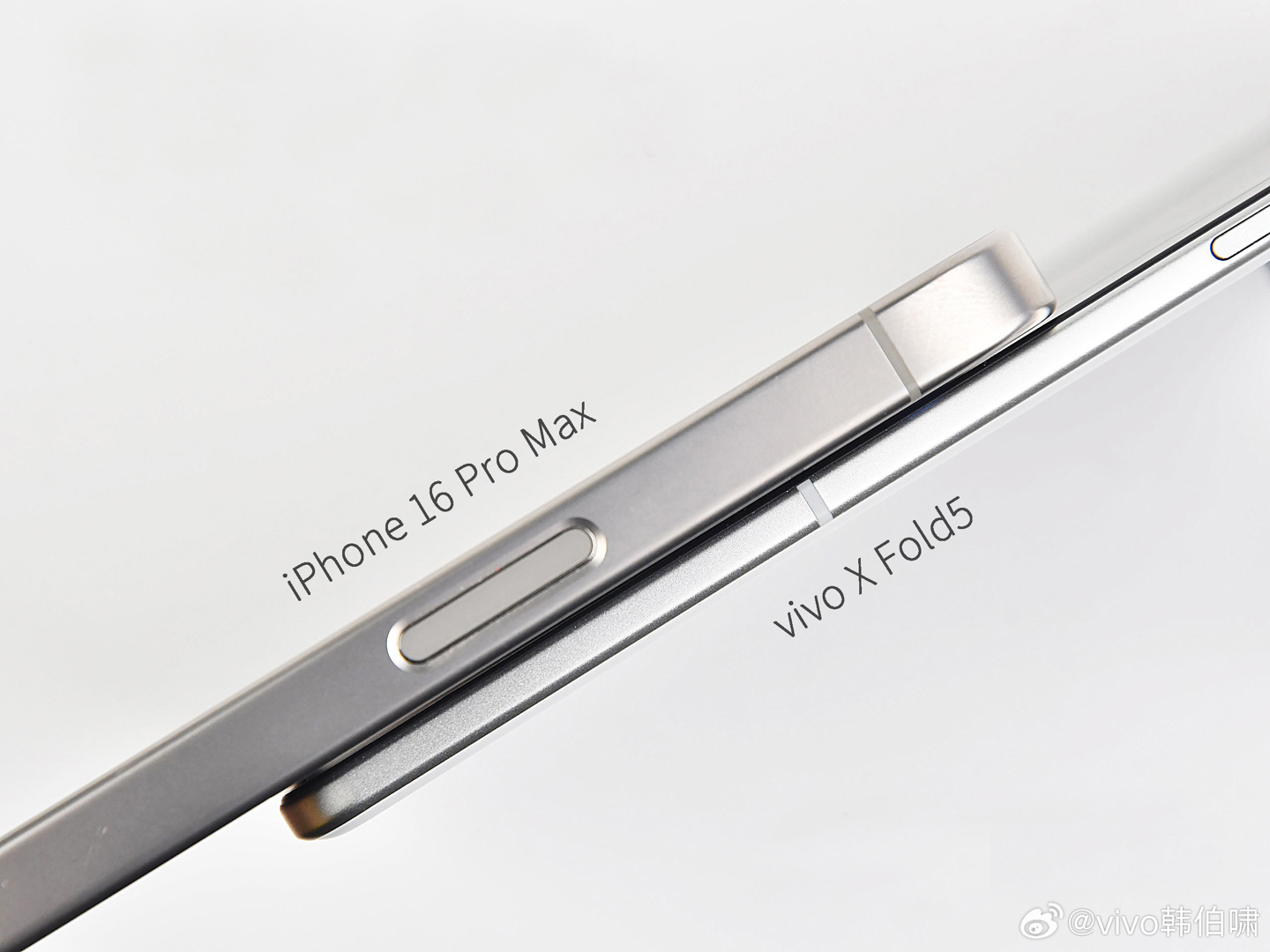 Vivo X Fold 5 compared with the iPhone 16 Pro Max