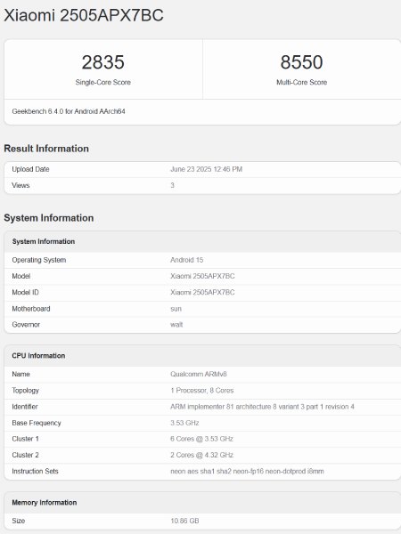 Xiaomi Mix Flip 2 muncul di Geekbench