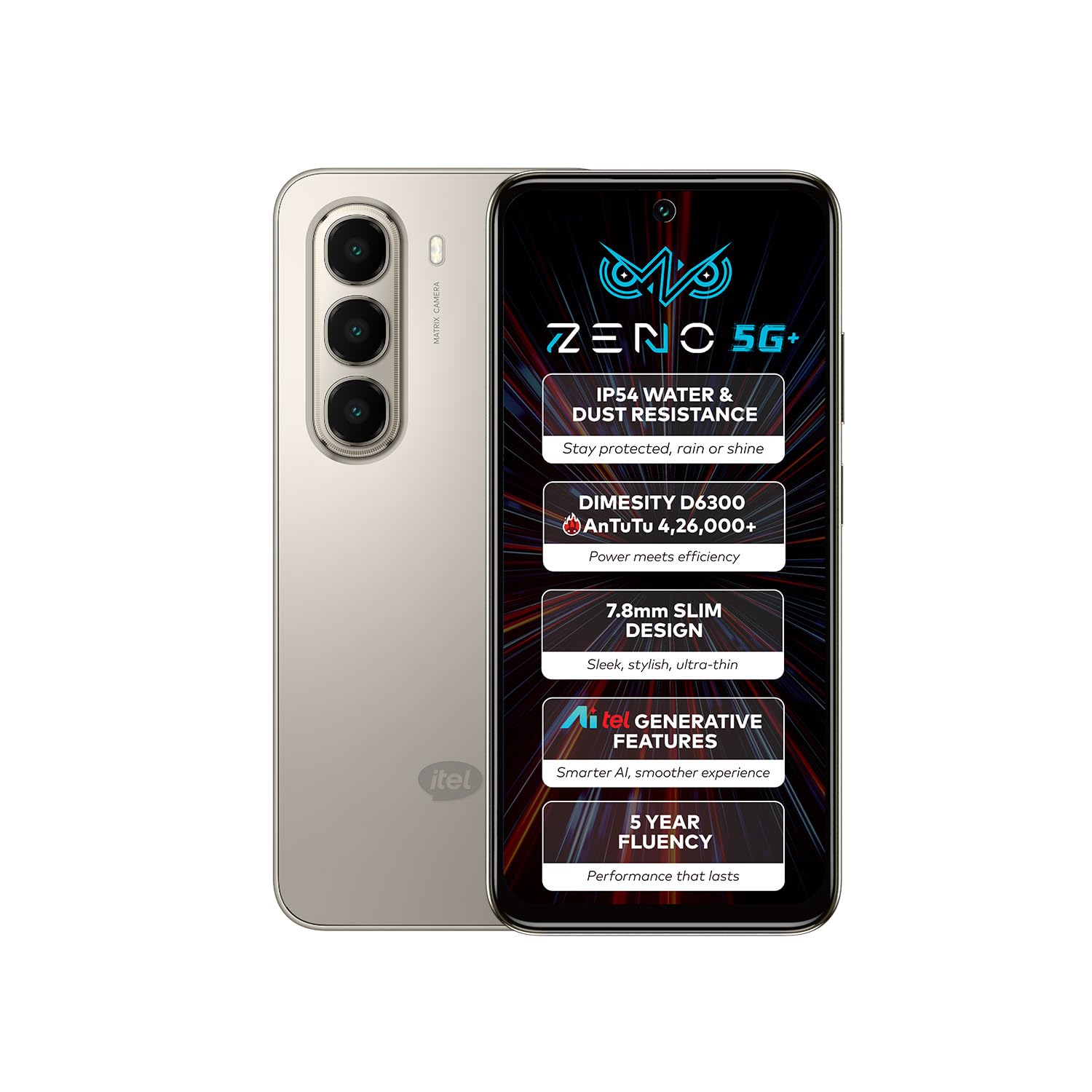 itel Zeno 5G - Calx Titanium