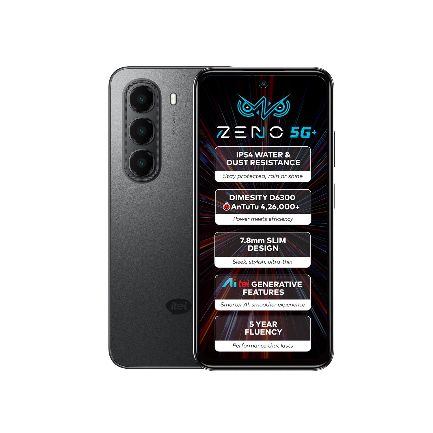 itel Zeno 5G - Shadow Black