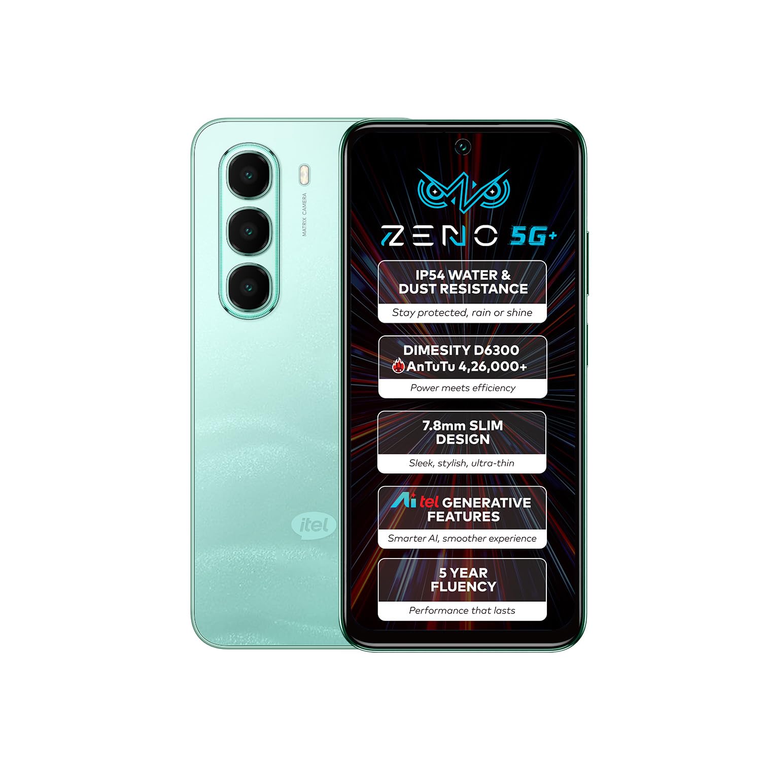 itel Zeno 5G - Wave Green
