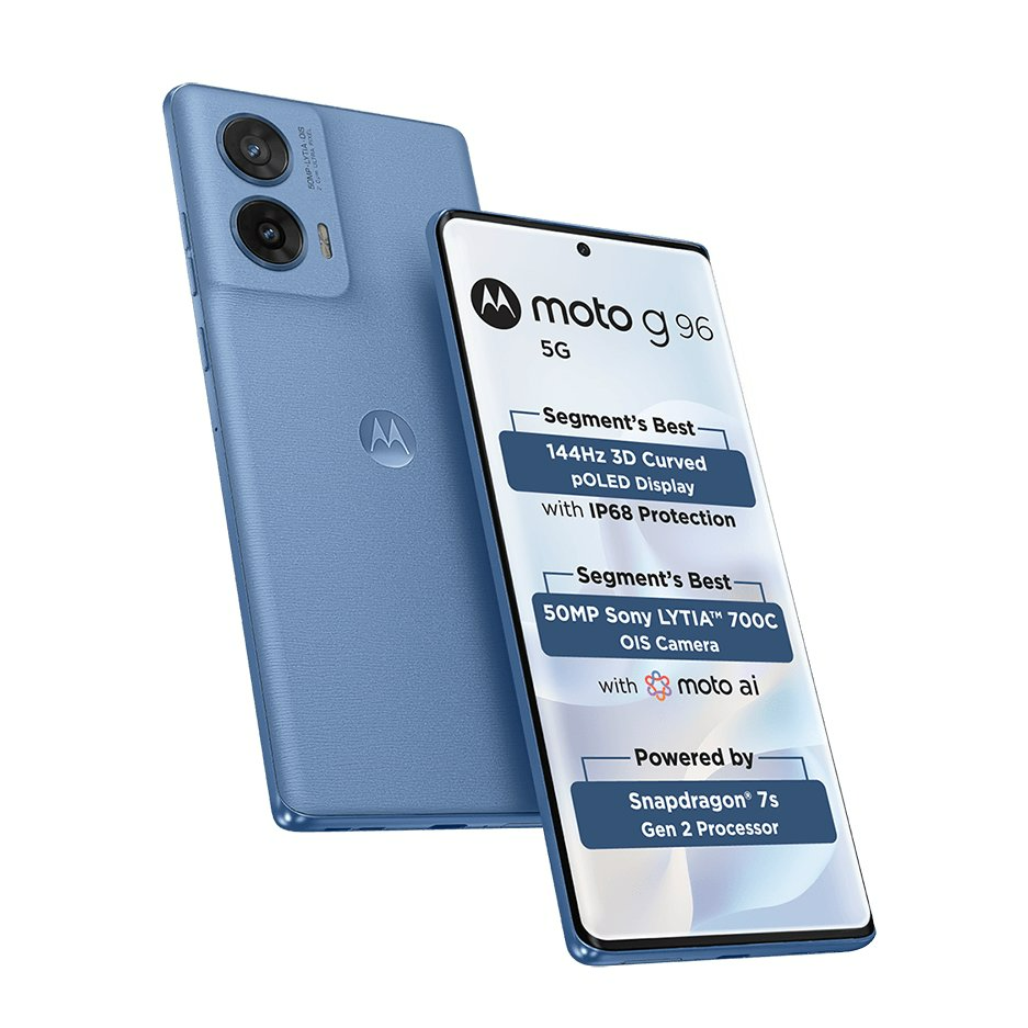 Moto G96 Launched in India: 144Hz Curved OLED Display, 50MP Sony LYT700C ...