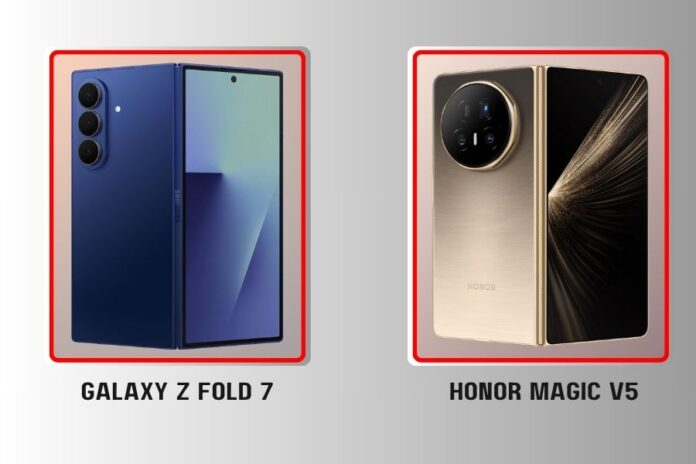 Samsung Galaxy Z Fold 7 vs Honor Magic V5: Which thin foldable wins?