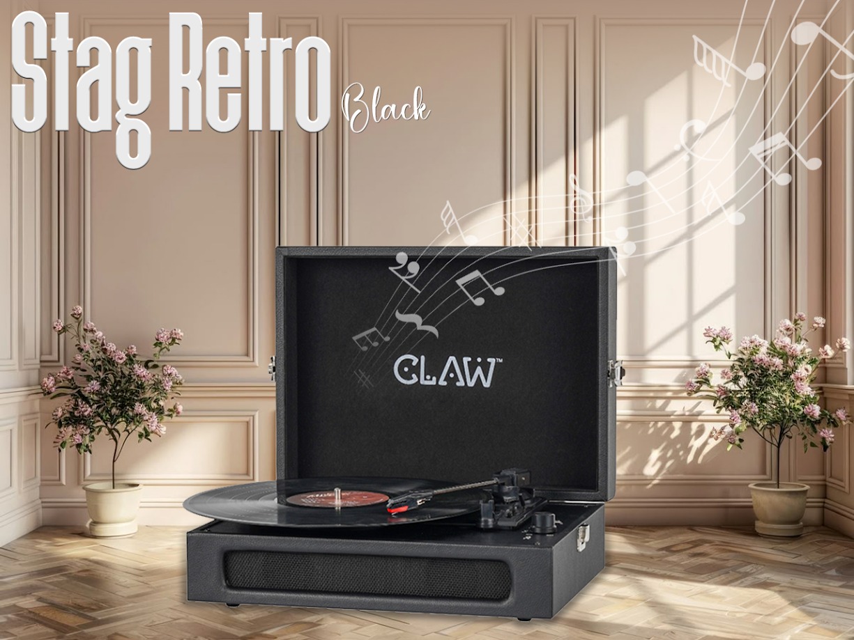CLAW Stag Retro Vinyl Record Player
