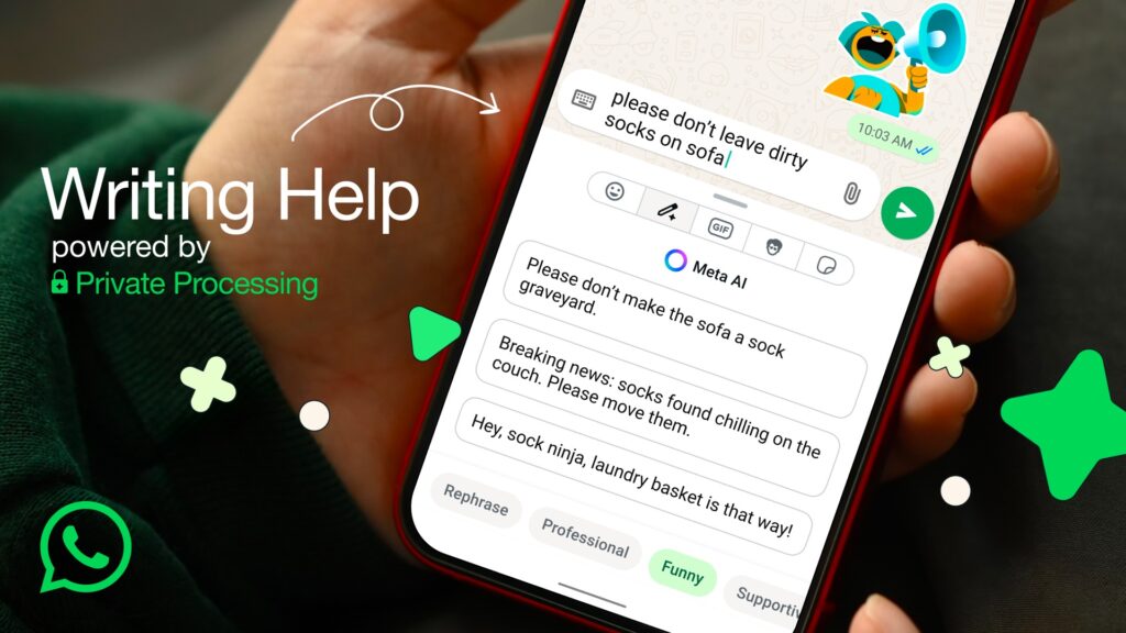 WhatsApp Adds AI Writing Help Feature, Starting in the US and Expanding Globally
