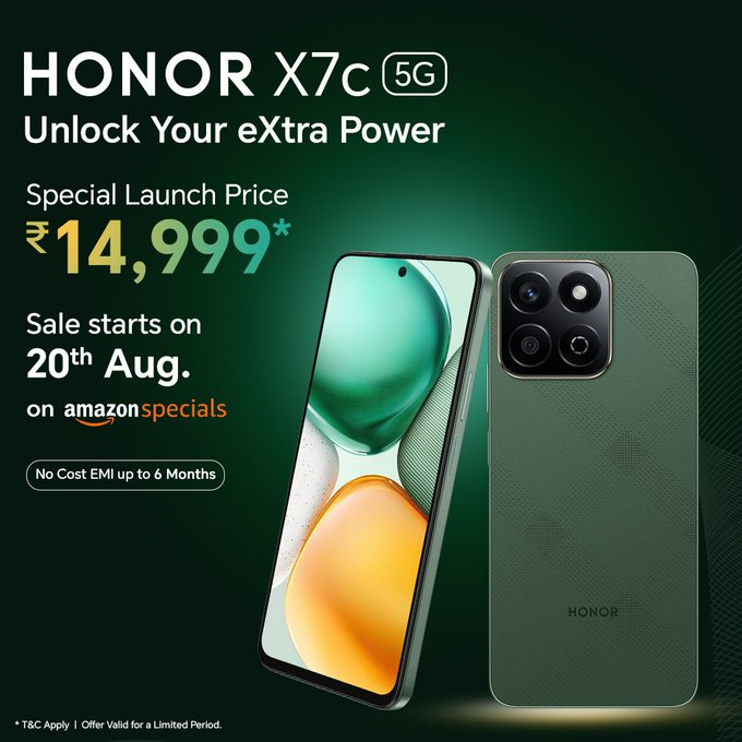 Honor X7c 5G launch price