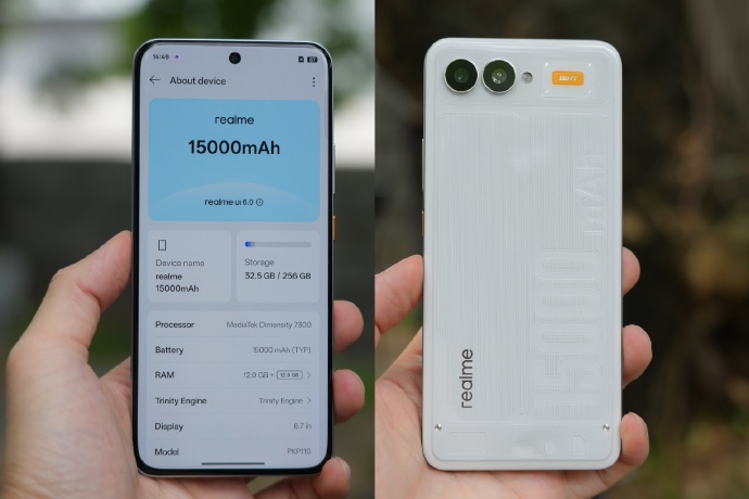 Realme 15000mah prototype smartphone