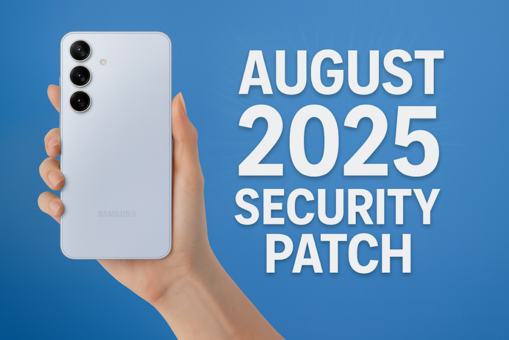 Samsung August 2025 security patch update
