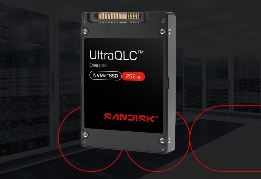 256TB NVMe SanDisk SSD demoed with UltraQLC platform