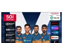 THOMSON 50-inch and 55-inch JioTele OS QLED TVs launched ahead of Big Billion Days Sale Thomson Smart JioTele OS TV