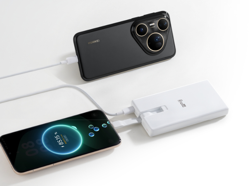 Huawei launched a 100W power bank with built-in cable in China