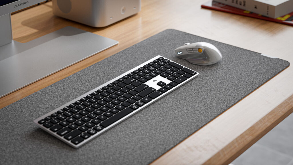 Hush Keyboard and crux mouse