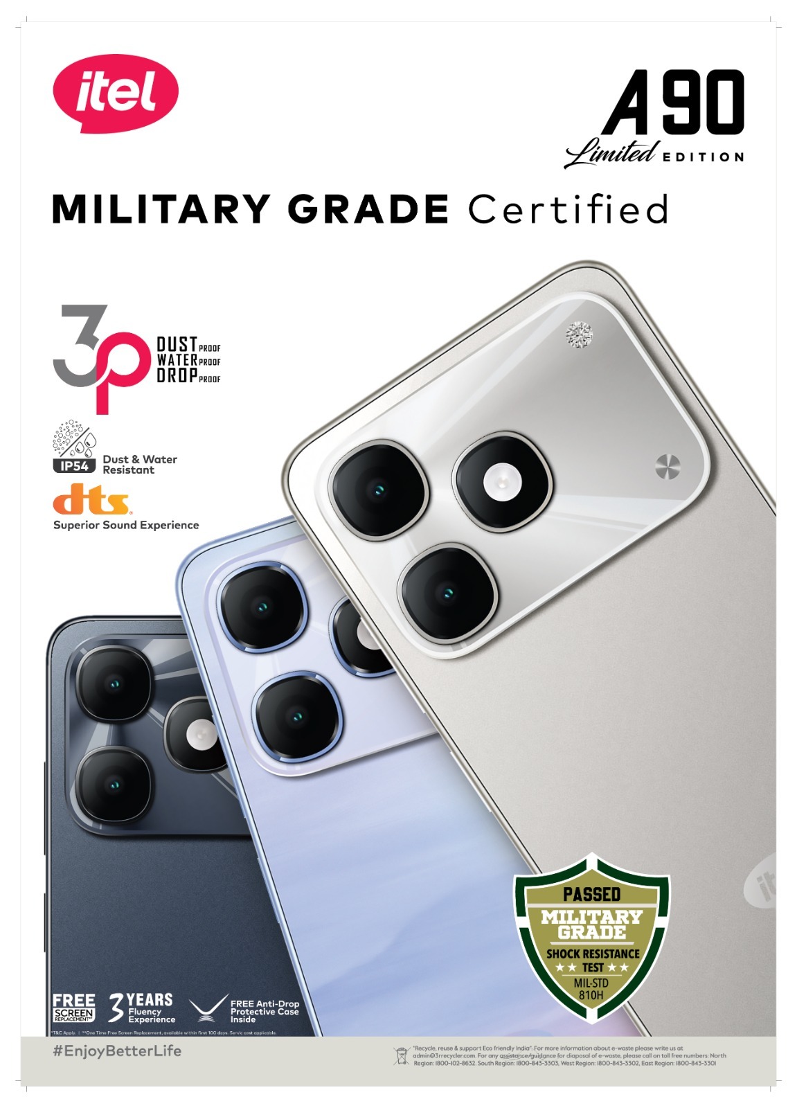 Itel A90 Limited Edition Launched As India s First MIL STD 810H grade 