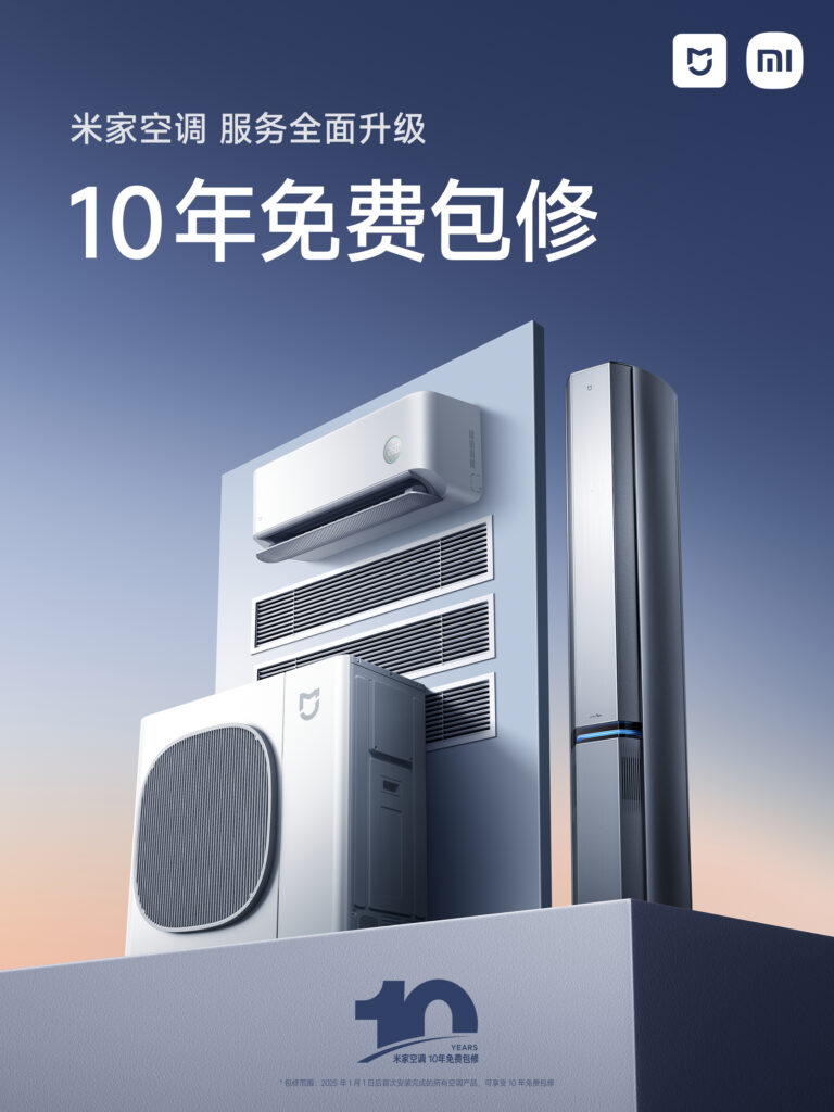 Xiaomi Air Conditioners 10yrs warranty