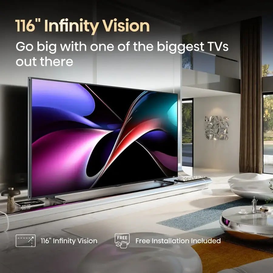 Hisense 116U75QG and 100UX Mini LED TVs Debut in the U.S. with Dolby Vision 2 and 165Hz Refresh Rate