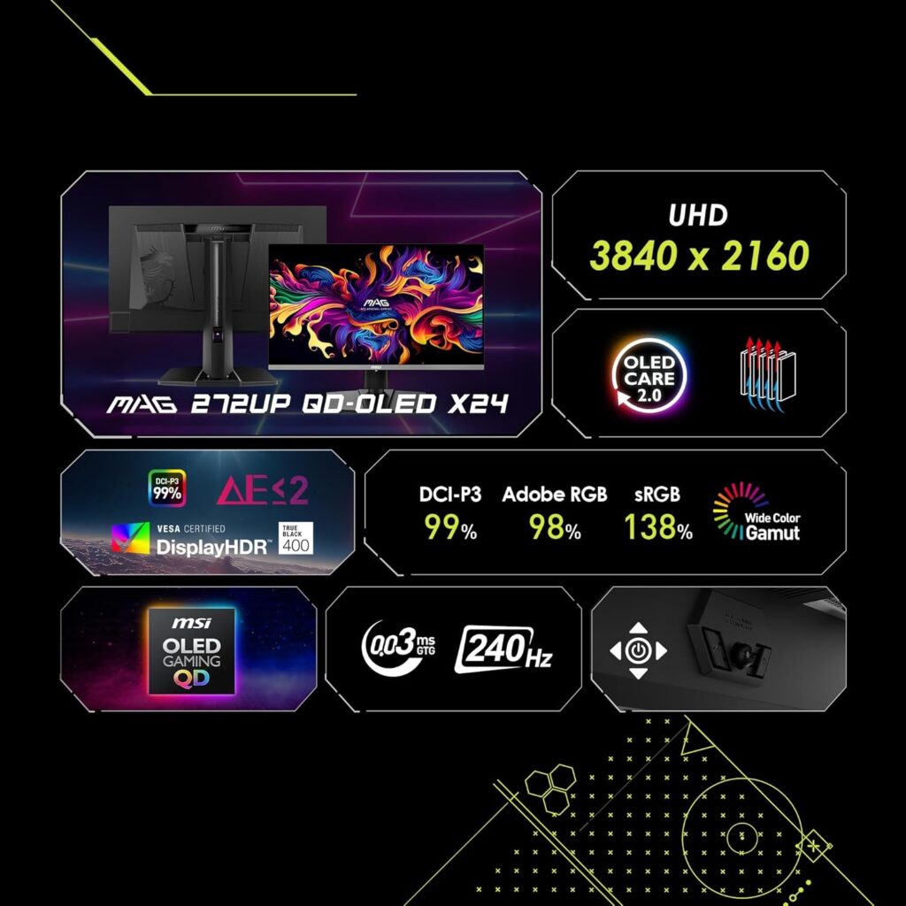  MSI MAG 272UP QD-OLED X24