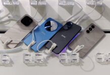 Five new HTC Wildfire series phones with distinct designs spotted on display at GITEX 2025