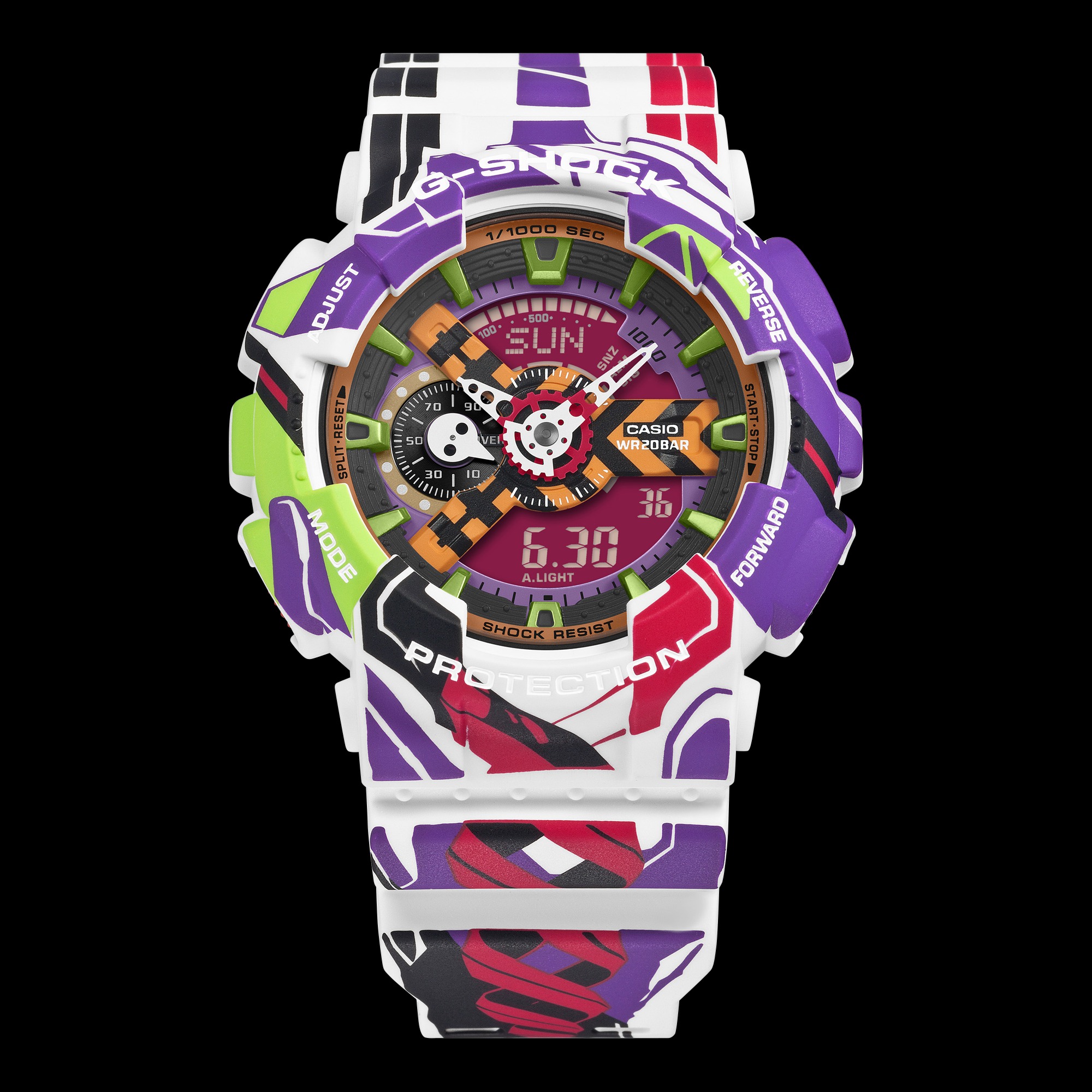 G-SHOCK エヴァンゲリオン 30周年モデル GA-110EV30-7A エヴァンゲリオン x G-SHOCK コラボレーションモデル | G-SHOCK 腕時計