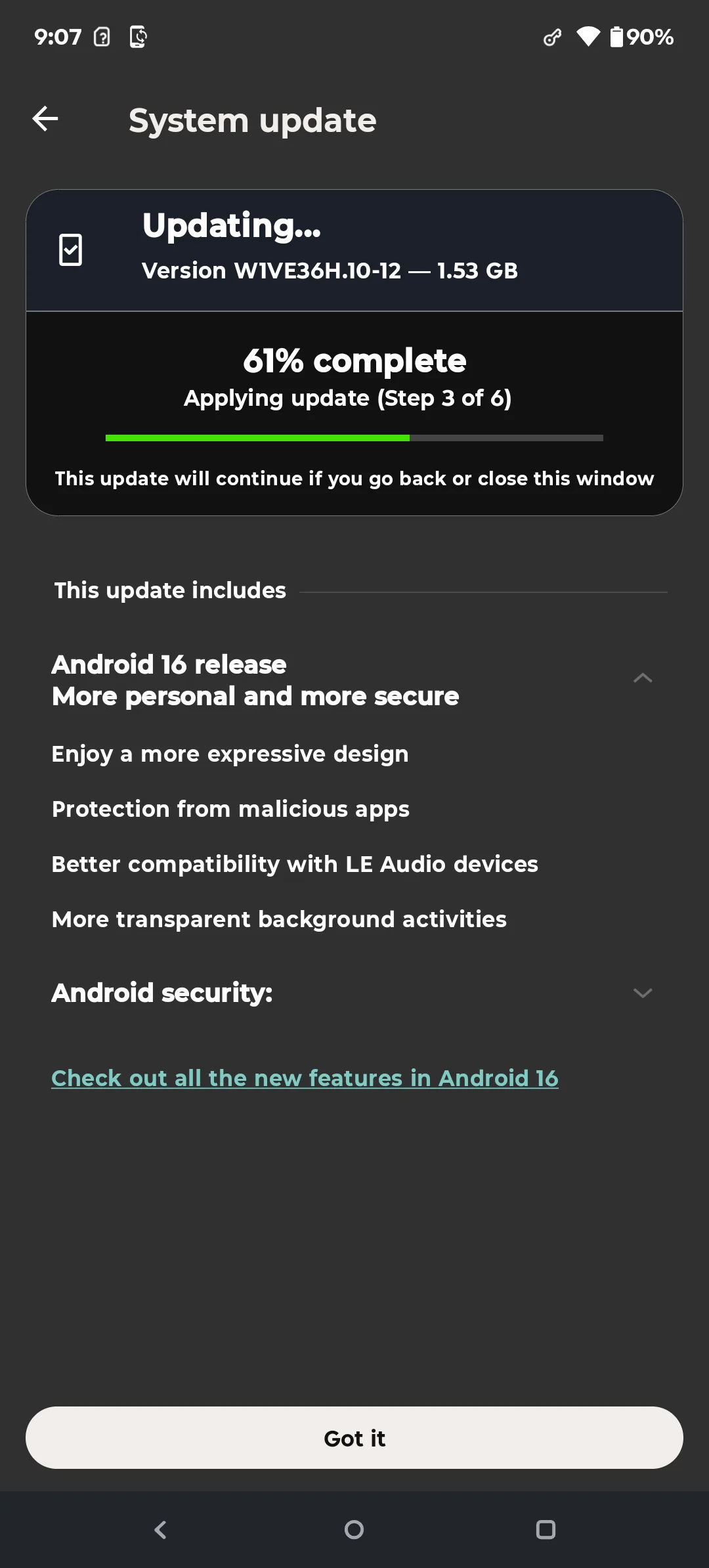 Moto G Power (2025) Android 16 update