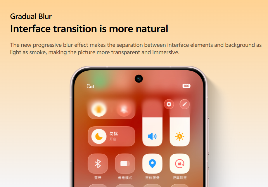OriginOS 6 - Gradual Blur