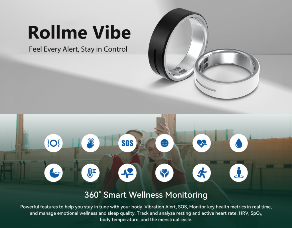 Rollme Vibe smart ring
