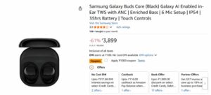 Samsung Galaxy Buds Core deal