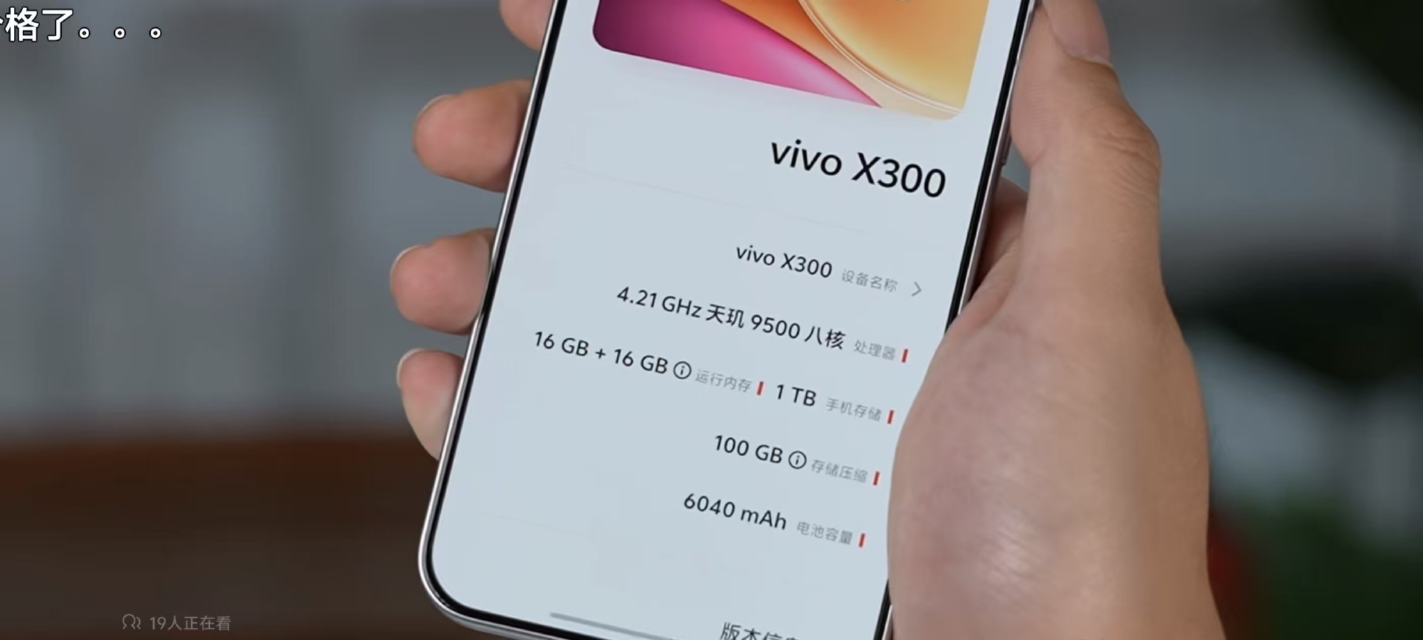 Vivo X300 battery