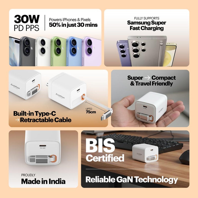 Stuffcool Zeno 30W GaN charger