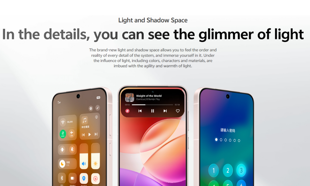 vivo OriginOS 6 Light and Shadow space