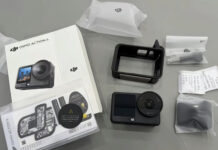 DJI Osmo Action 6 retail packaging and side-by-side comparison with Action 5 Pro surfaces ahead of launch